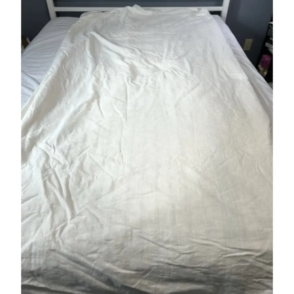 Anthropologie Araya Tassel Euro Duvet Cover Boho Textured Bedding 88x86.5